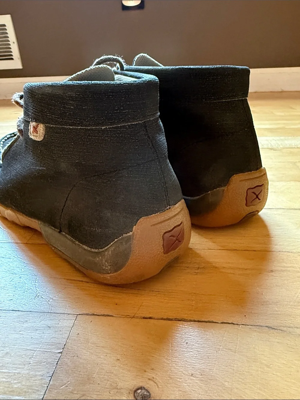 Twisted X Men's Black Suede Driving Mocs